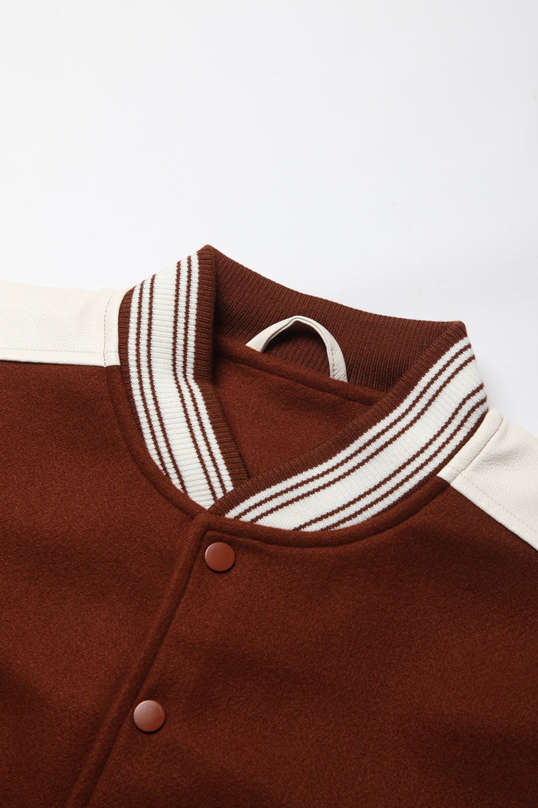 TRS - Vegan Varsity Jacket - Brown