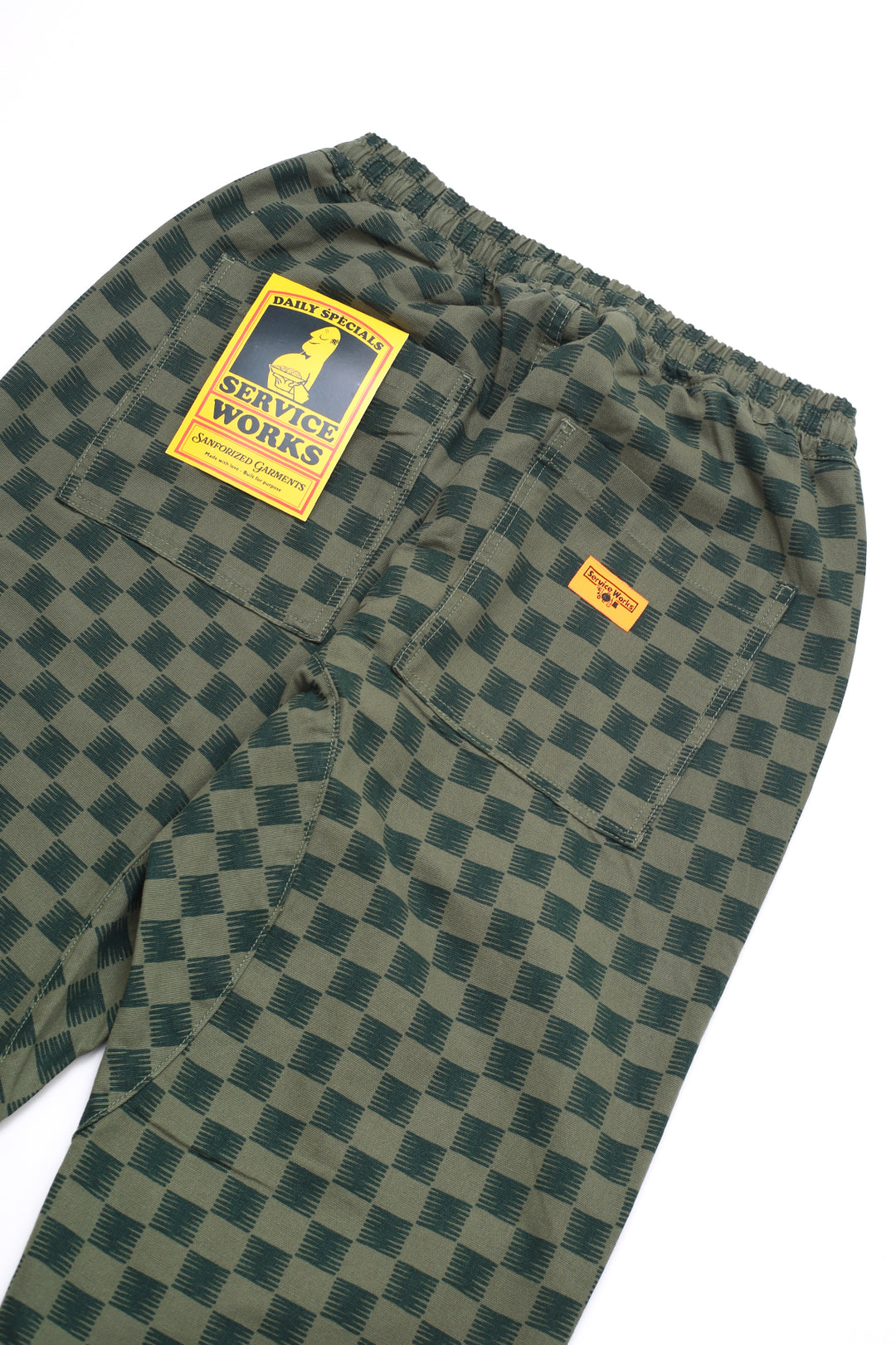 Service Works - Classic Chef Pants - Green Checker