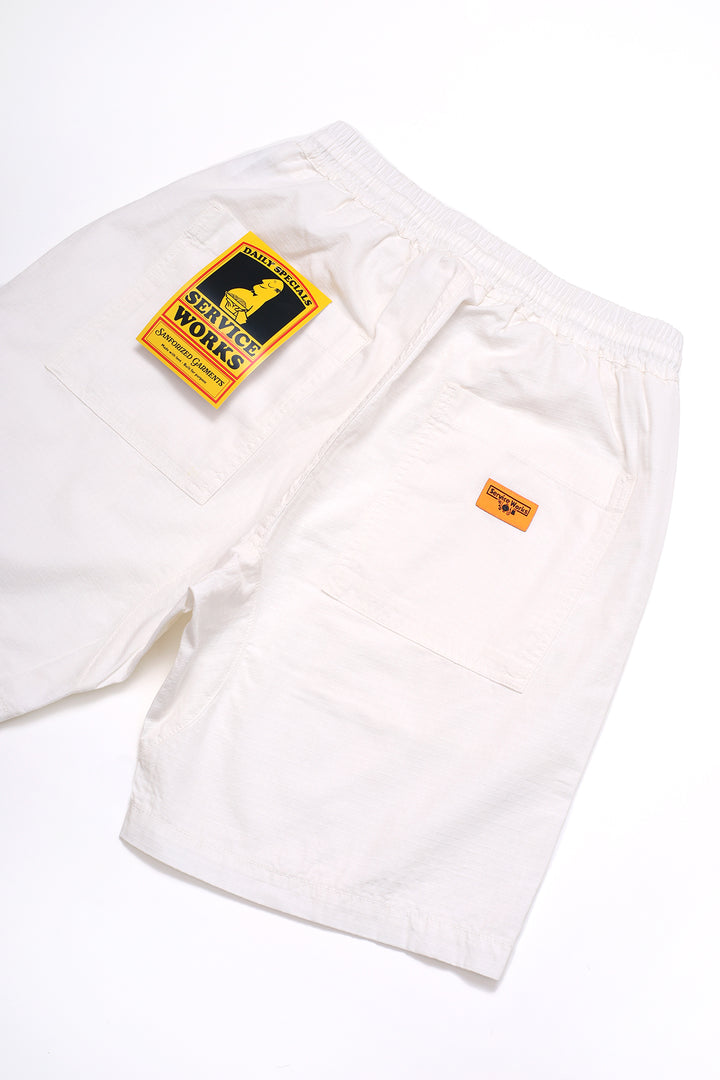 Service Works - Ripstop Chef Shorts - Off White