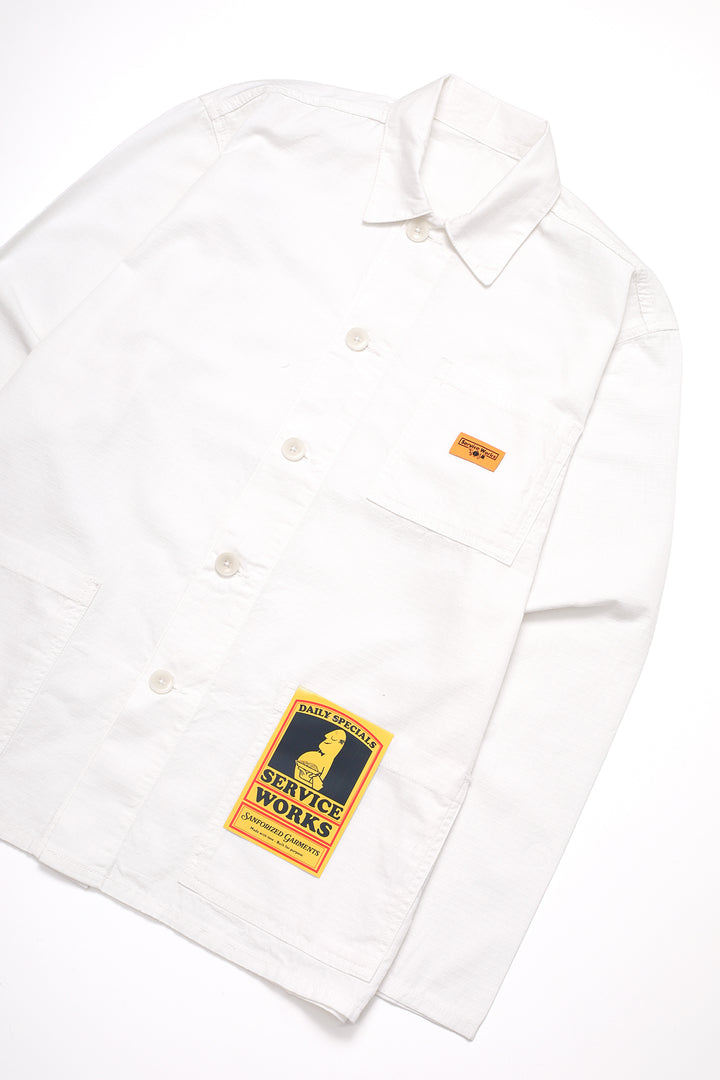 Service Works - Ripstop Coverall Jacket - Off White