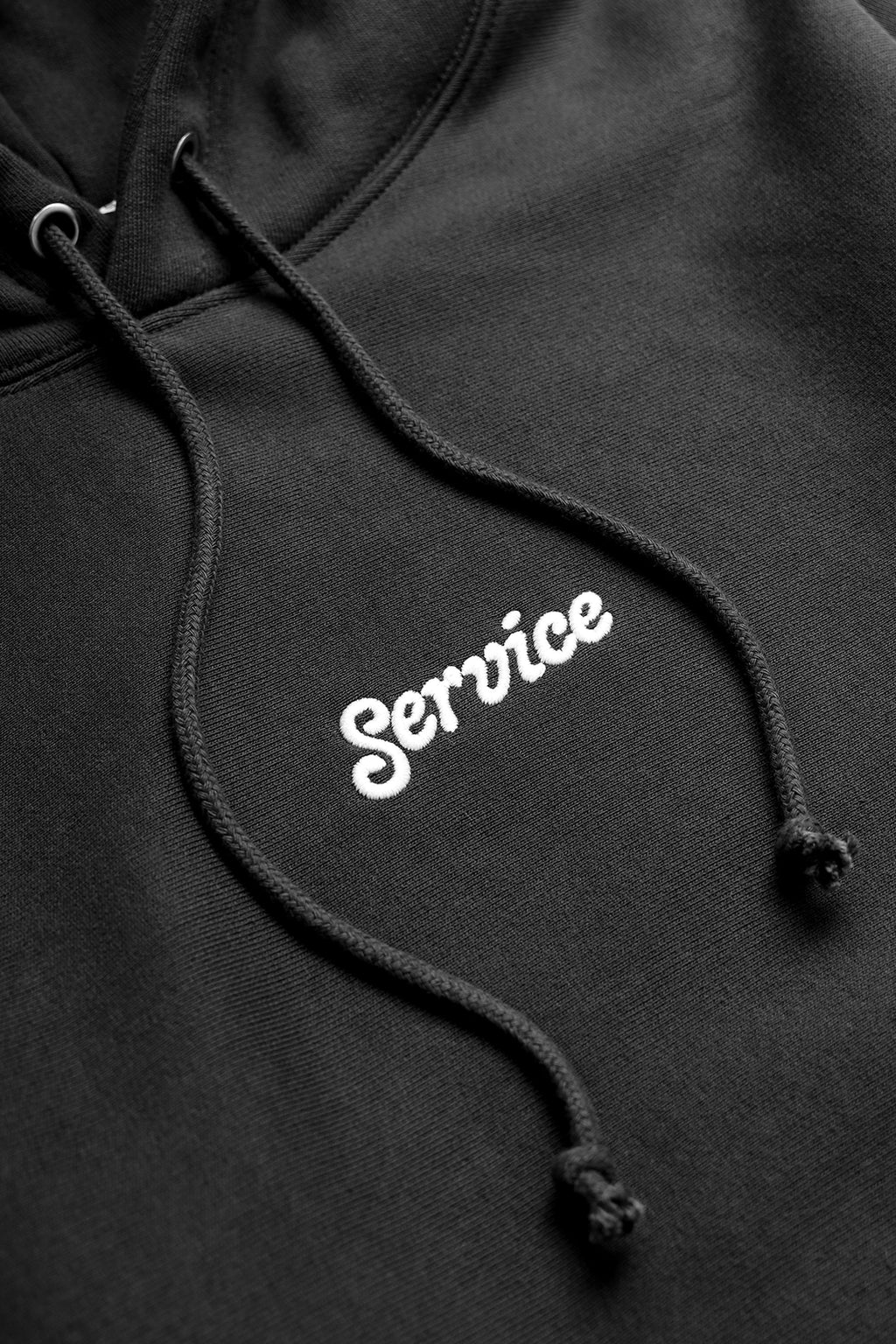 Service Works - 12oz Service Embroidered Hoodie - Black