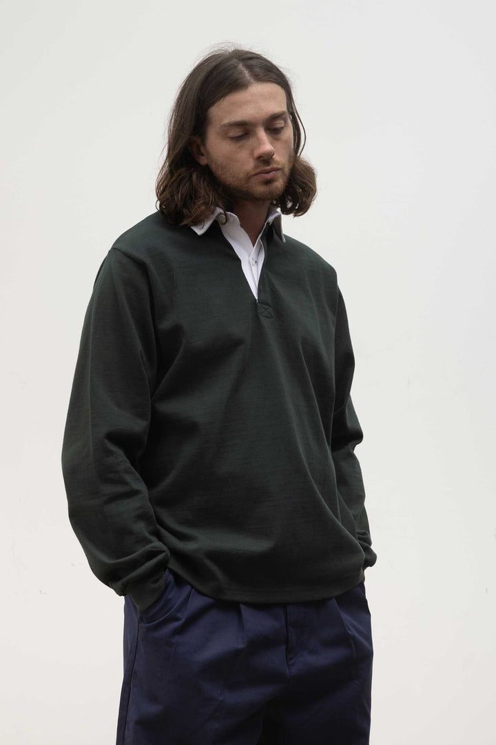 Opensider - Classic Rugby Shirt - Forest