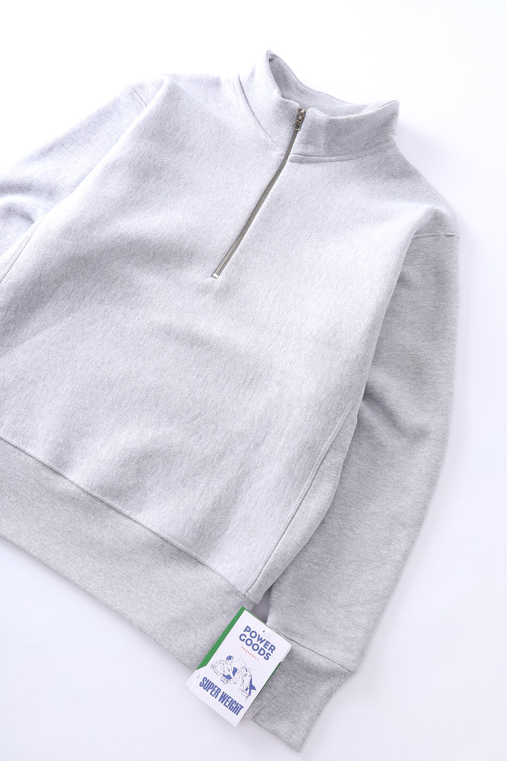 Power Goods - Super Weight Quarter Zip - Heather Grey