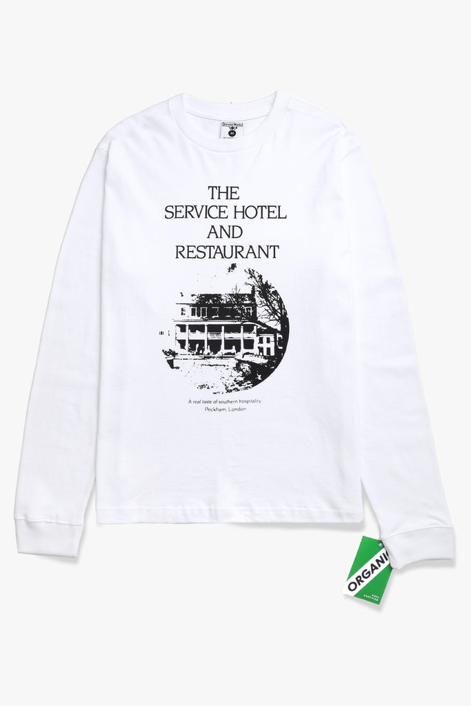 Service Works - Hotel Long Sleeve Tee - White
