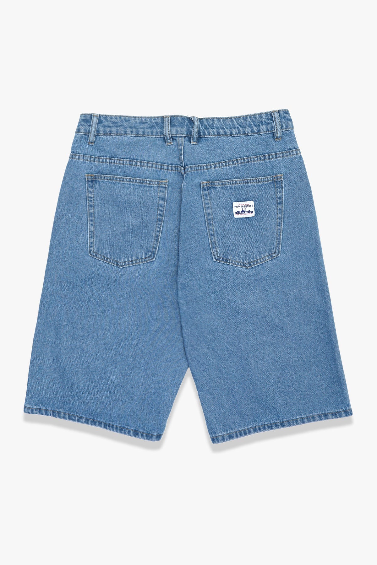 Power House - 90's Denim Shorts - Washed Blue