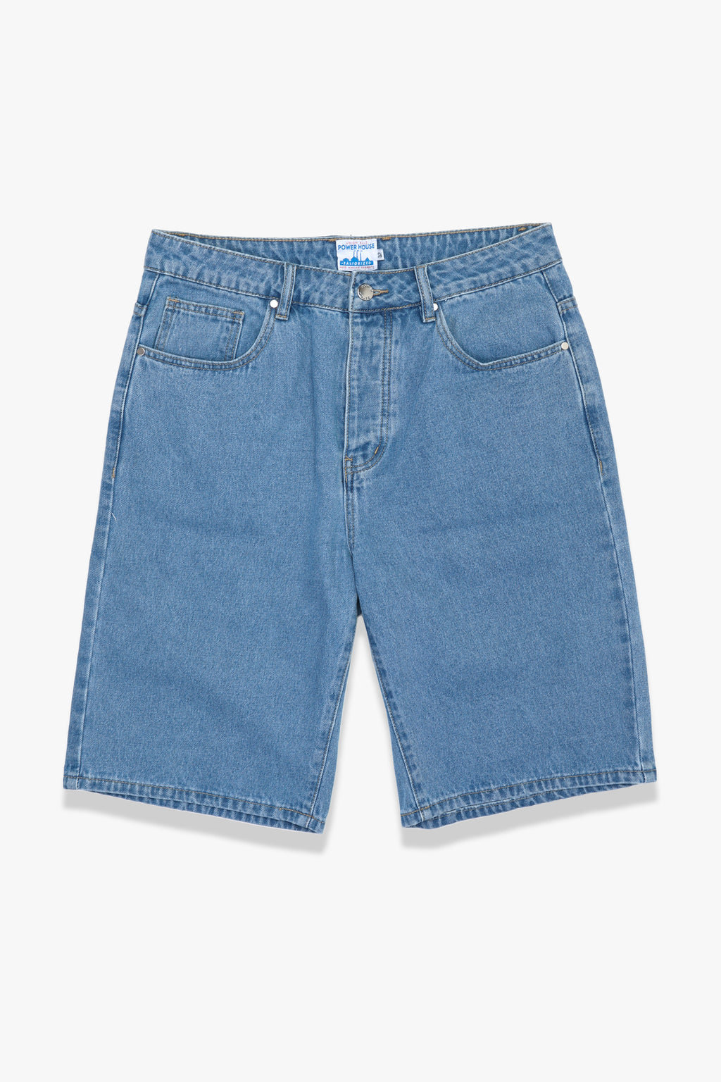 Power House - 90's Denim Shorts - Washed Blue