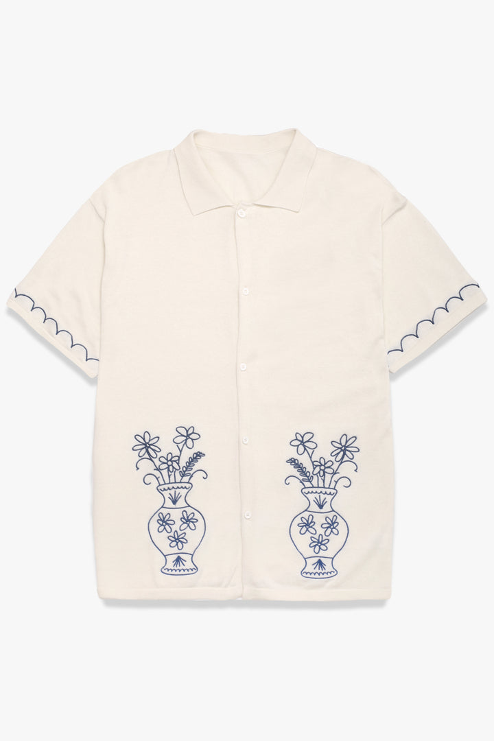 Service Works - Knitted Vase Shirt - Off White