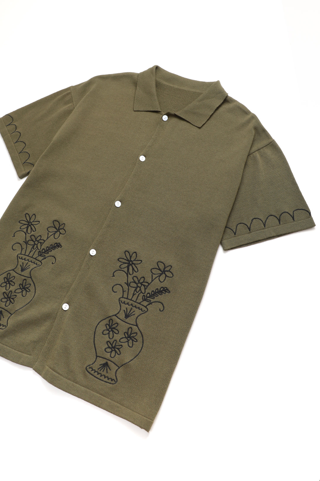 Service Works - Knitted Vase Shirt - Olive