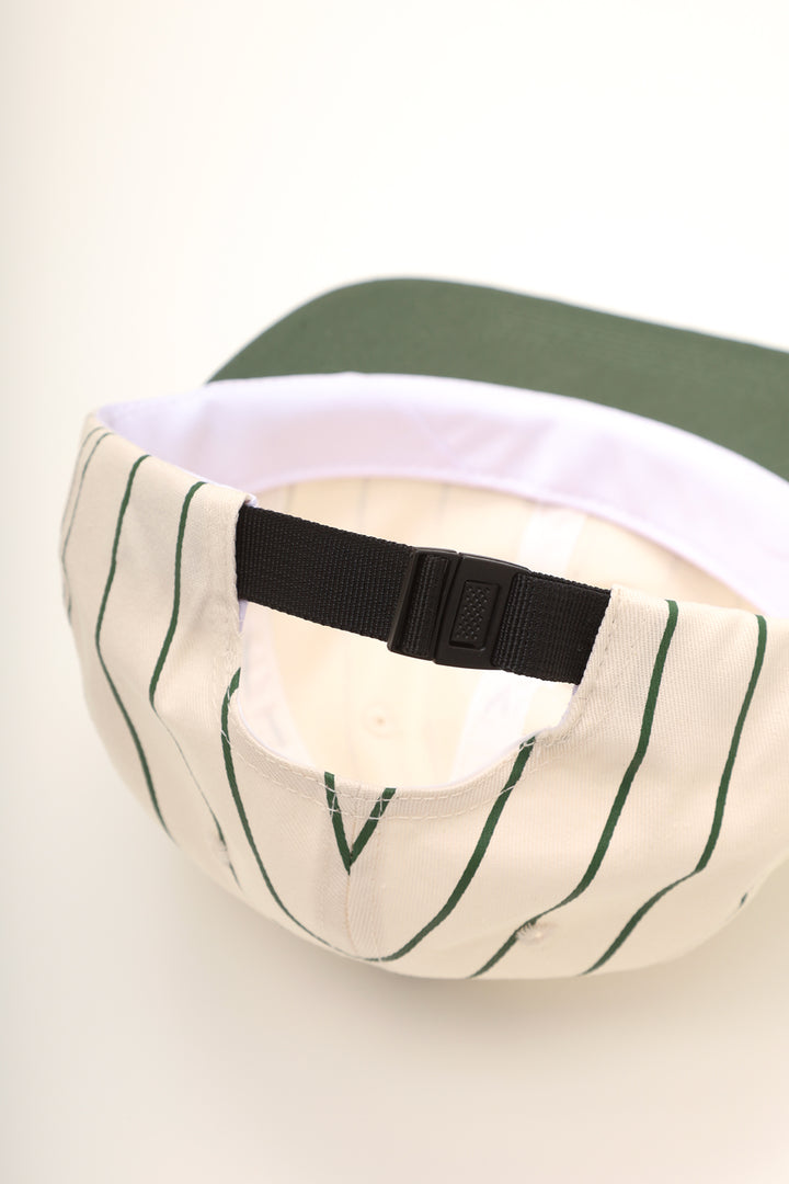 Power Goods - Perfect 6 Panel Cap - Striped Green