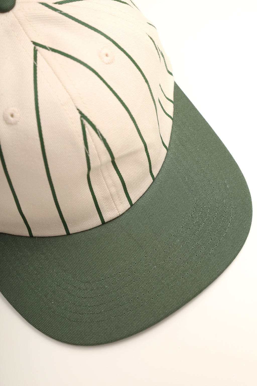 Power Goods - Perfect 6 Panel Cap - Striped Green