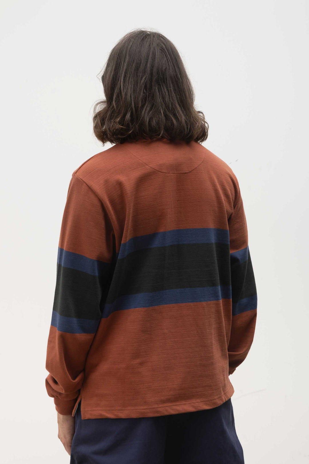 Opensider - Classic Rugby Shirt - Clay Tri-Stripe