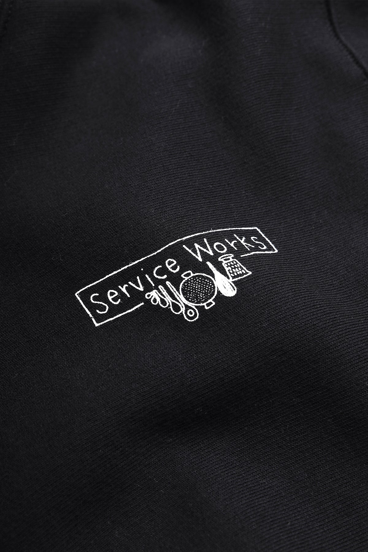 Service Works - 12oz Scribble Logo Hoodie - Black