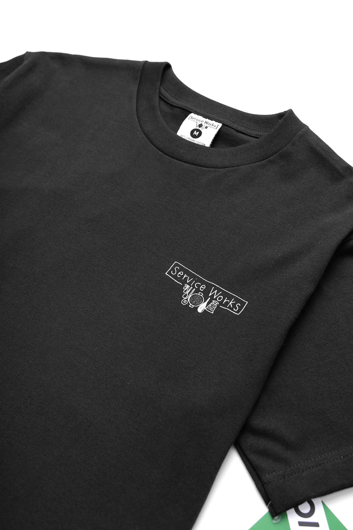 Service Works - Scribble Logo Tee - Black