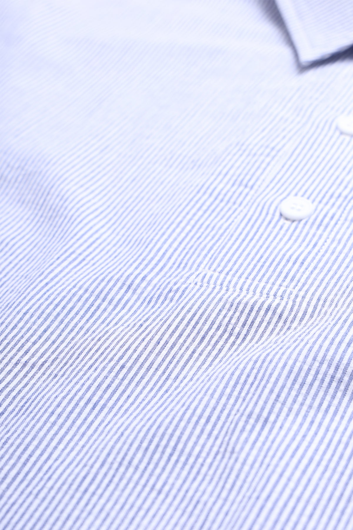 Blacksmith - Short Sleeved Popover Shirt - Blue Seersucker
