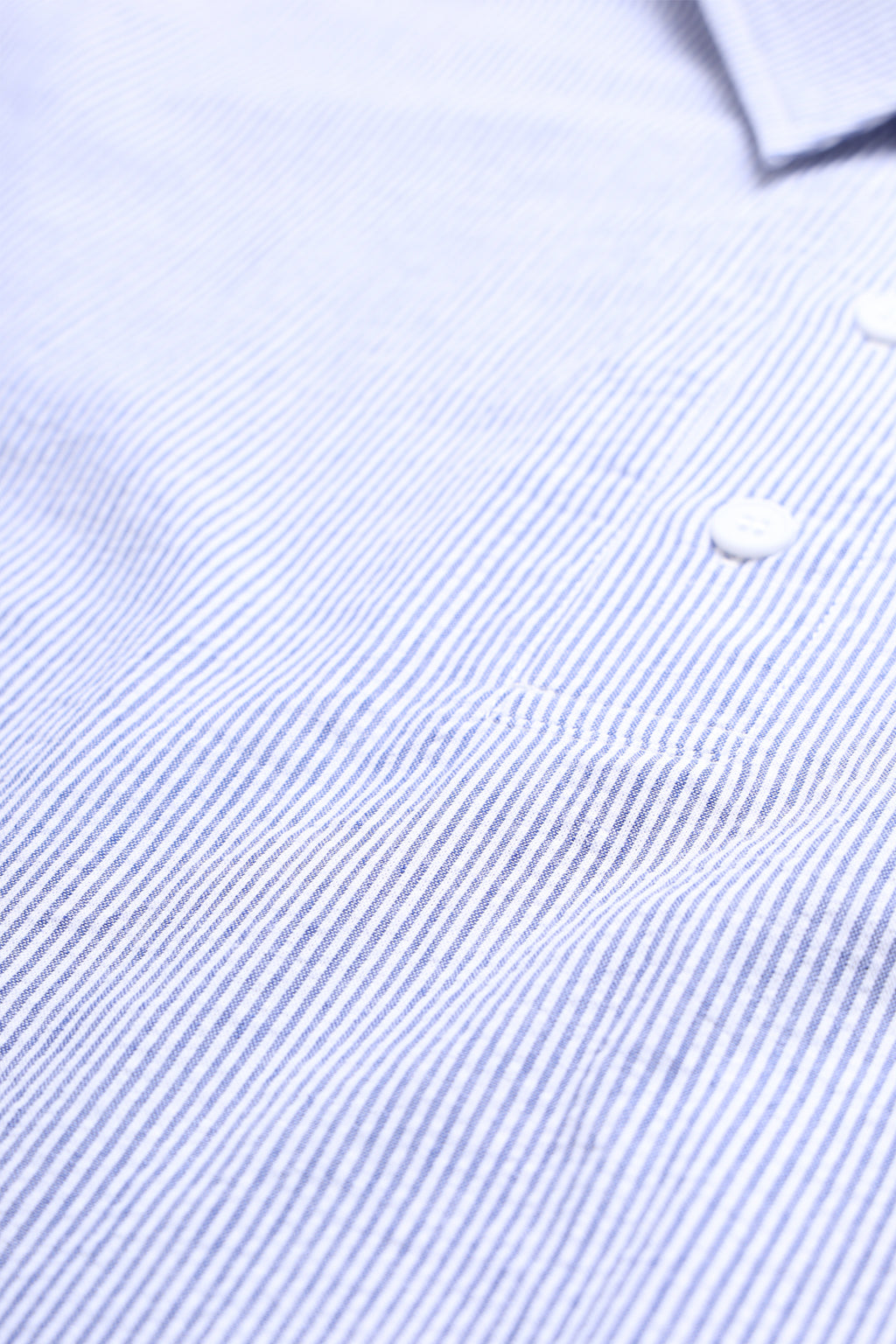 Blacksmith - Short Sleeved Popover Shirt - Blue Seersucker