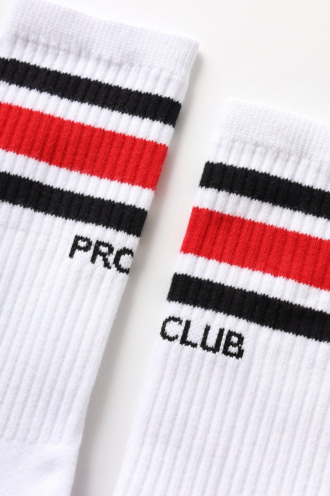 Pro Club - Striped Crew Socks - Red/Black