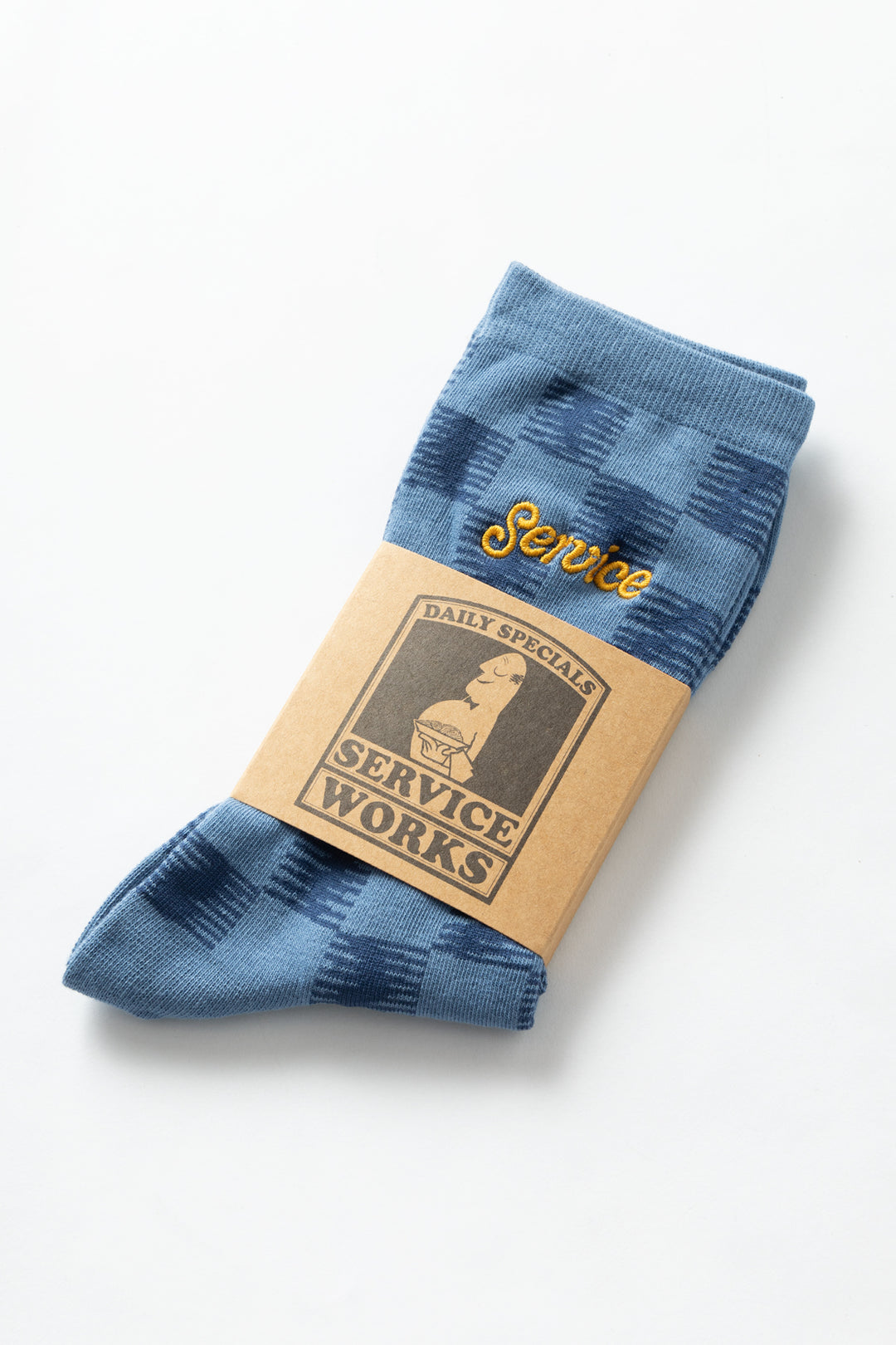 Service Works - Checker Socks - Blue