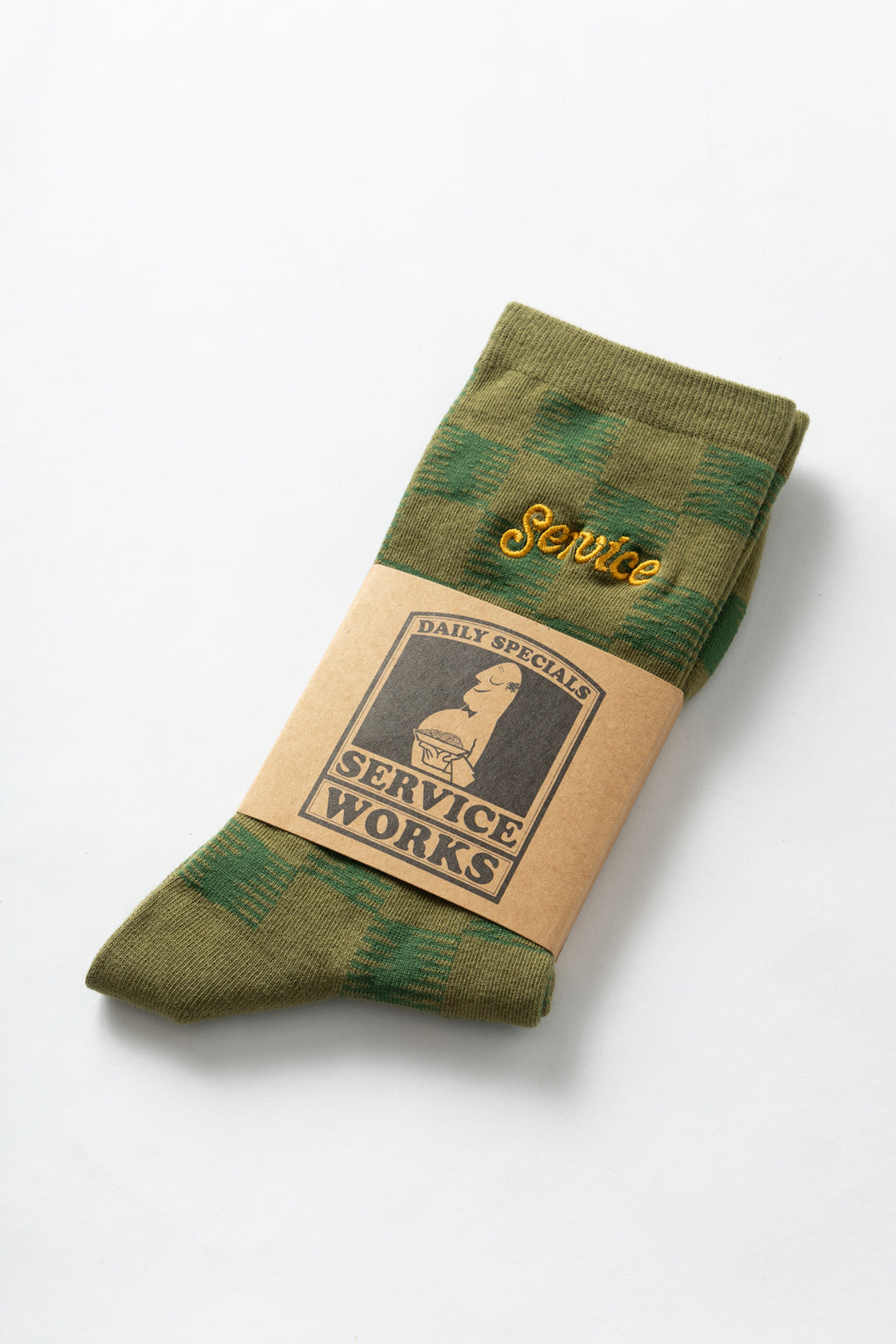 Service Works - Checker Socks - Green