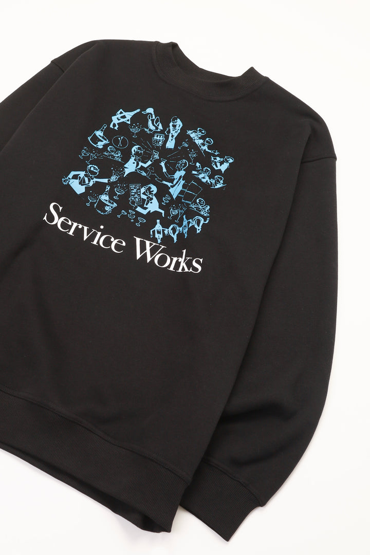 Service Works - Soiree Crewneck - Black