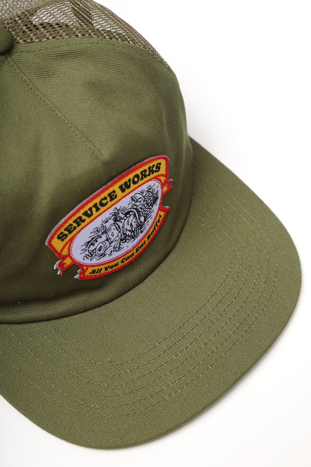 Service Works - All You Can Eat Trucker Cap -  Olive