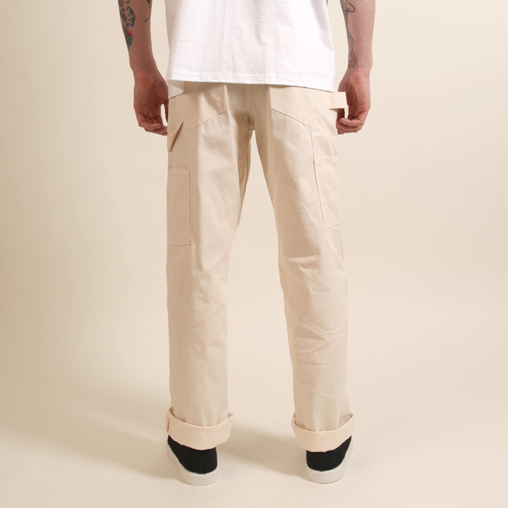 Ace Drop Cloth Tradesman Carpenter Pants - Natural