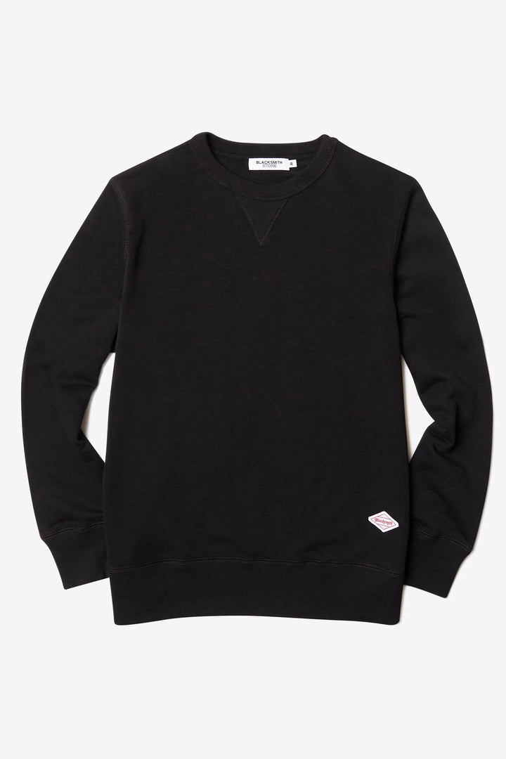 Blacksmith - Loopback Everyday Crewneck - Black