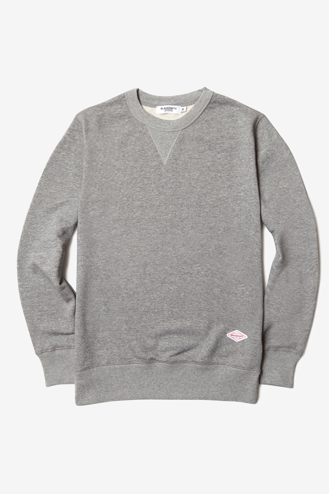 Blacksmith - Loopback Everyday Crewneck - Heather Grey