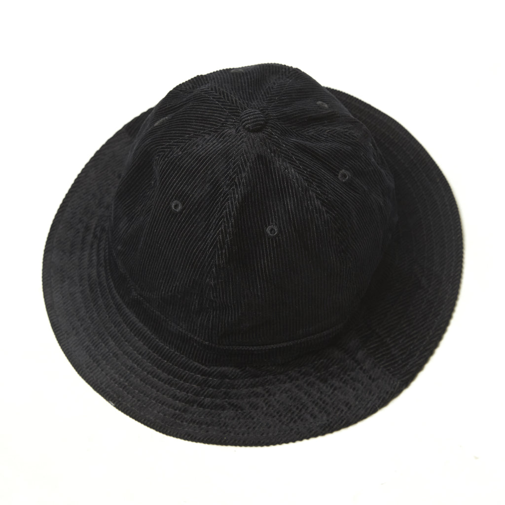 Blacksmith - Corduroy Bell Bucket Hat - Black