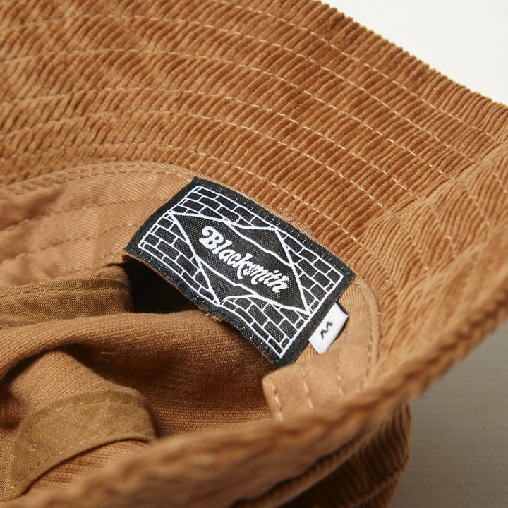 Blacksmith - Corduroy Bell Bucket Hat - Brown