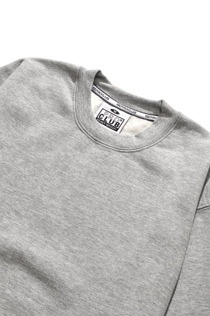 Pro Club - Heavyweight Crewneck Sweatshirt - Heather Grey