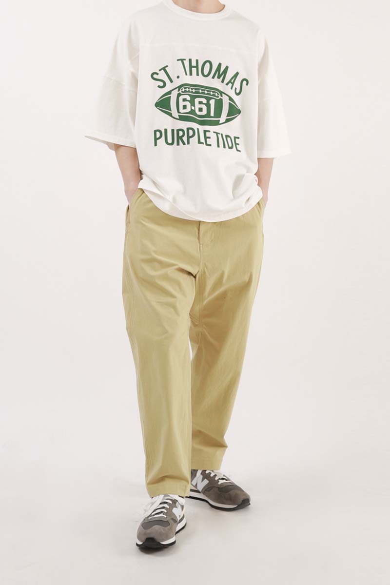 Outstanding & Co. - Shirred Waist Pants - Beige