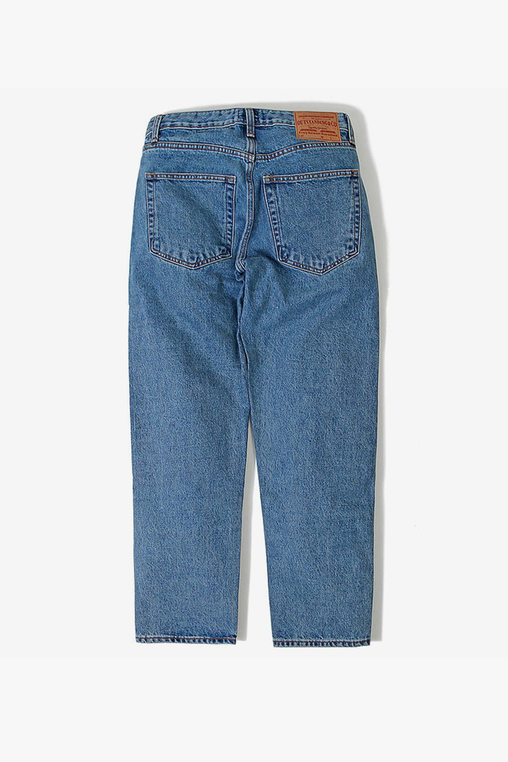 Outstanding & Co. - Tapered Washed Jeans - Light Blue