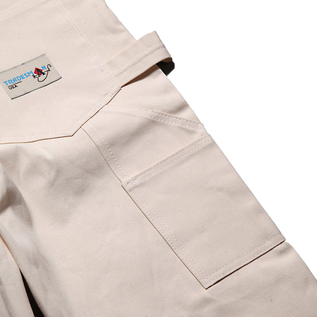 Ace Drop Cloth Tradesman Carpenter Pants - Natural