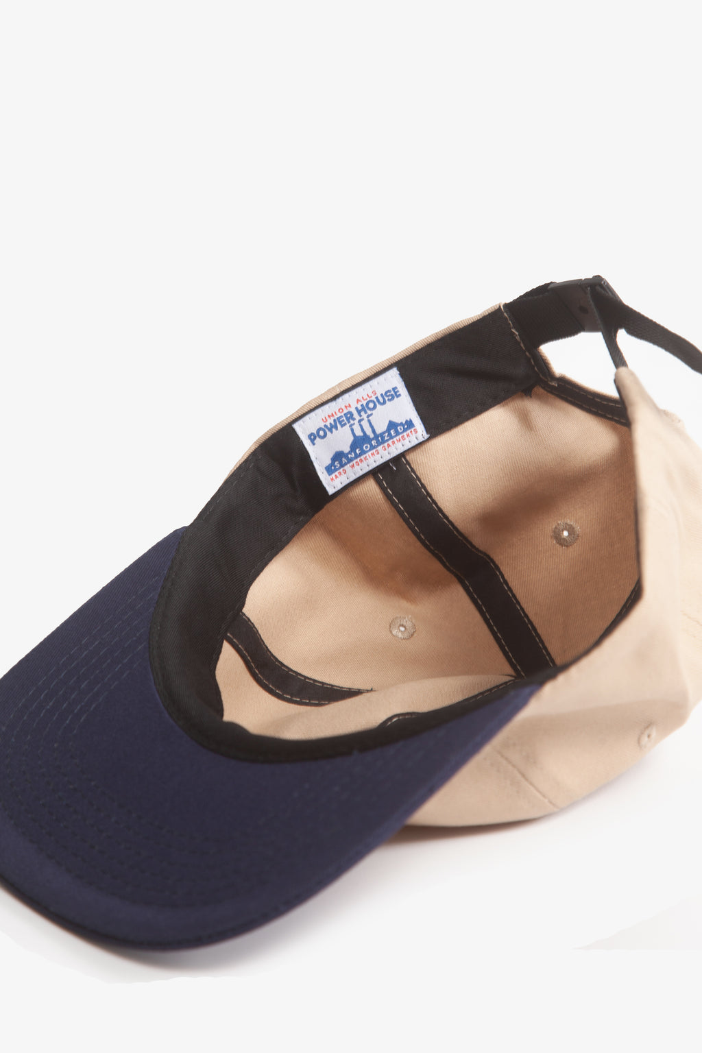 Power House - Perfect 6-Panel Cap - Tan/Navy