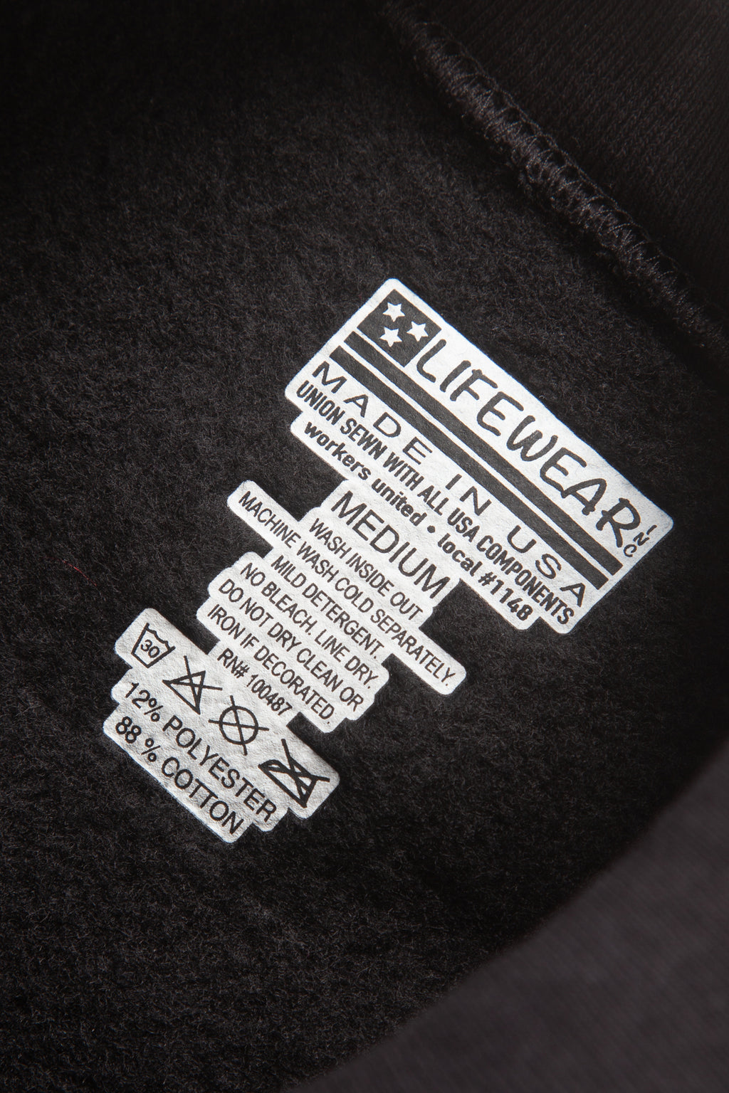 Lifewear USA - 12oz Sweatshirt - Black