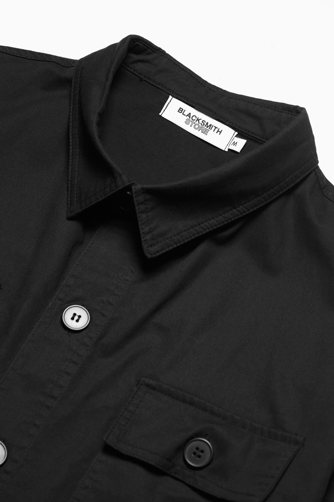 Blacksmith - Safari CPO Overshirt - Black