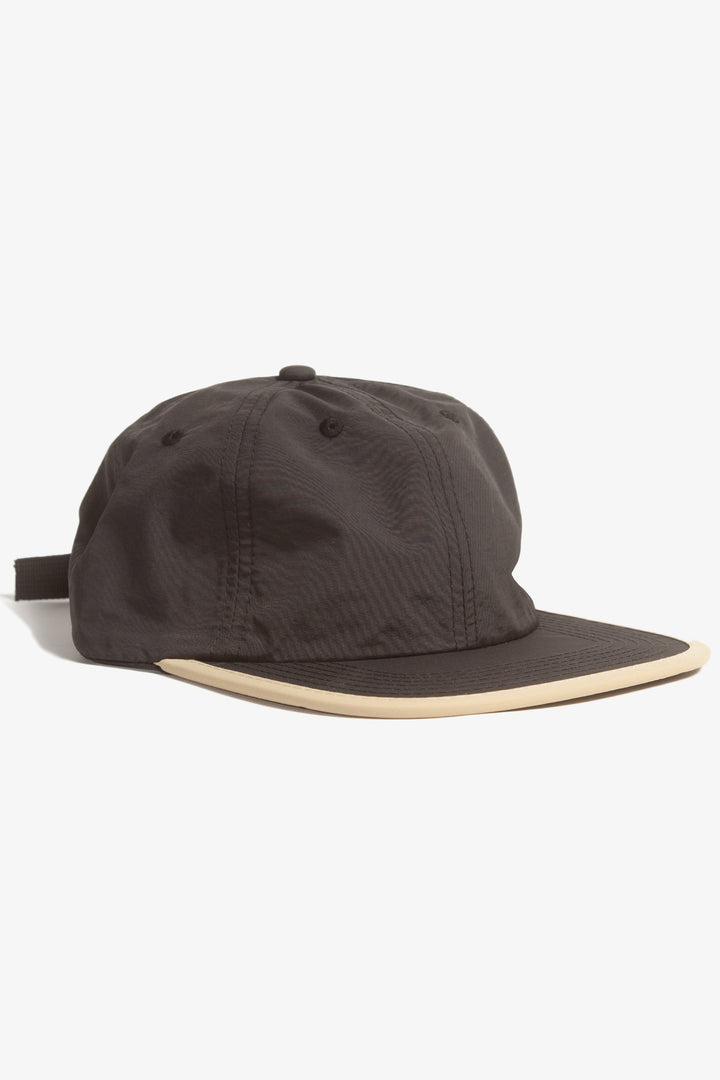 Power Goods - Perfect Nylon 6 Panel Cap - Black/Beige