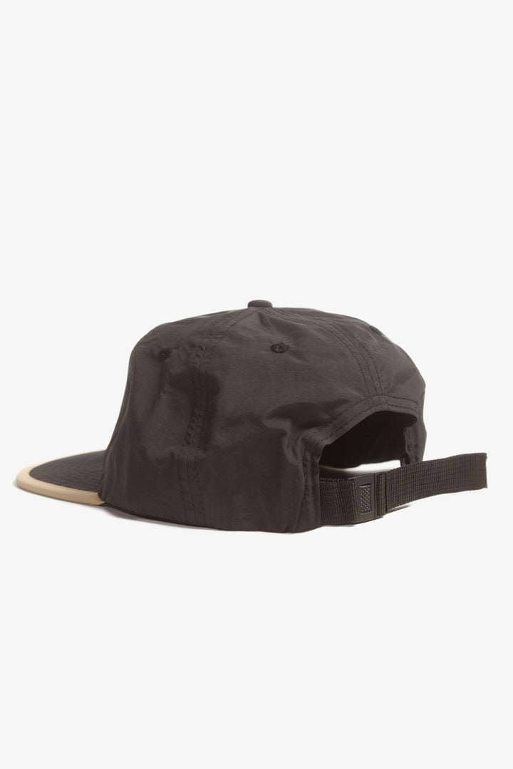 Power Goods - Perfect Nylon 6 Panel Cap - Black/Beige