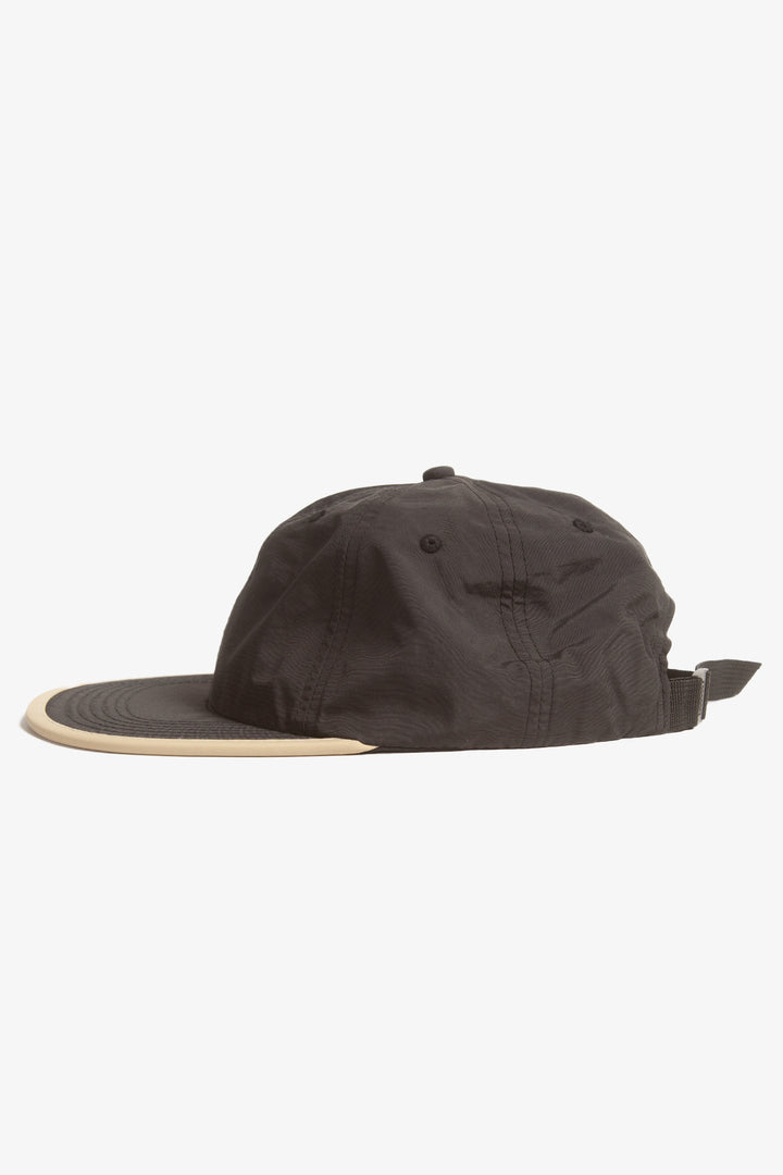 Power Goods - Perfect Nylon 6 Panel Cap - Black/Beige