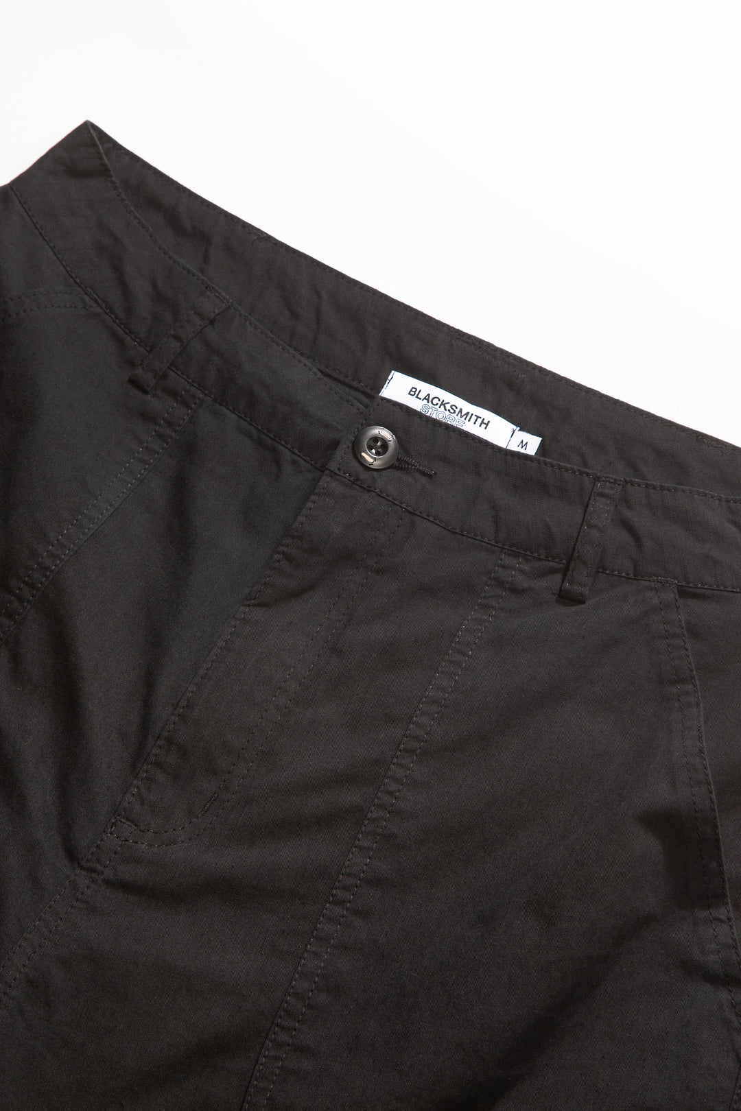 Blacksmith - Sateen Fatigue Shorts - Black