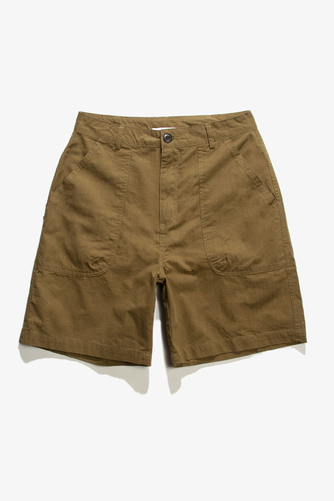 Blacksmith - Sateen Fatigue Shorts - Olive