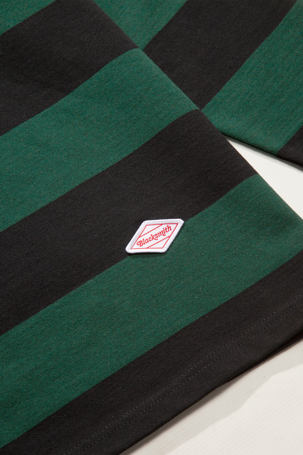 Blacksmith - Yarn Dye Striped Rugby - Forest/Black