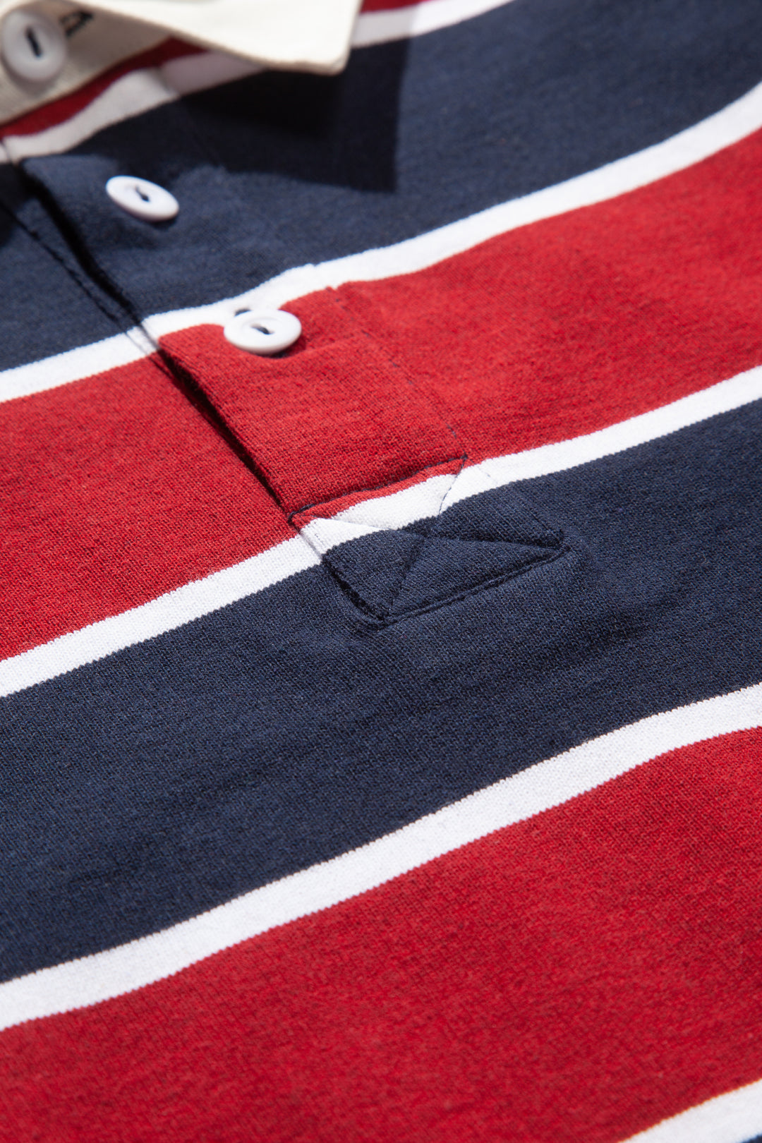 Blacksmith - Yarn Dye Striped Rugby - Red/Navy