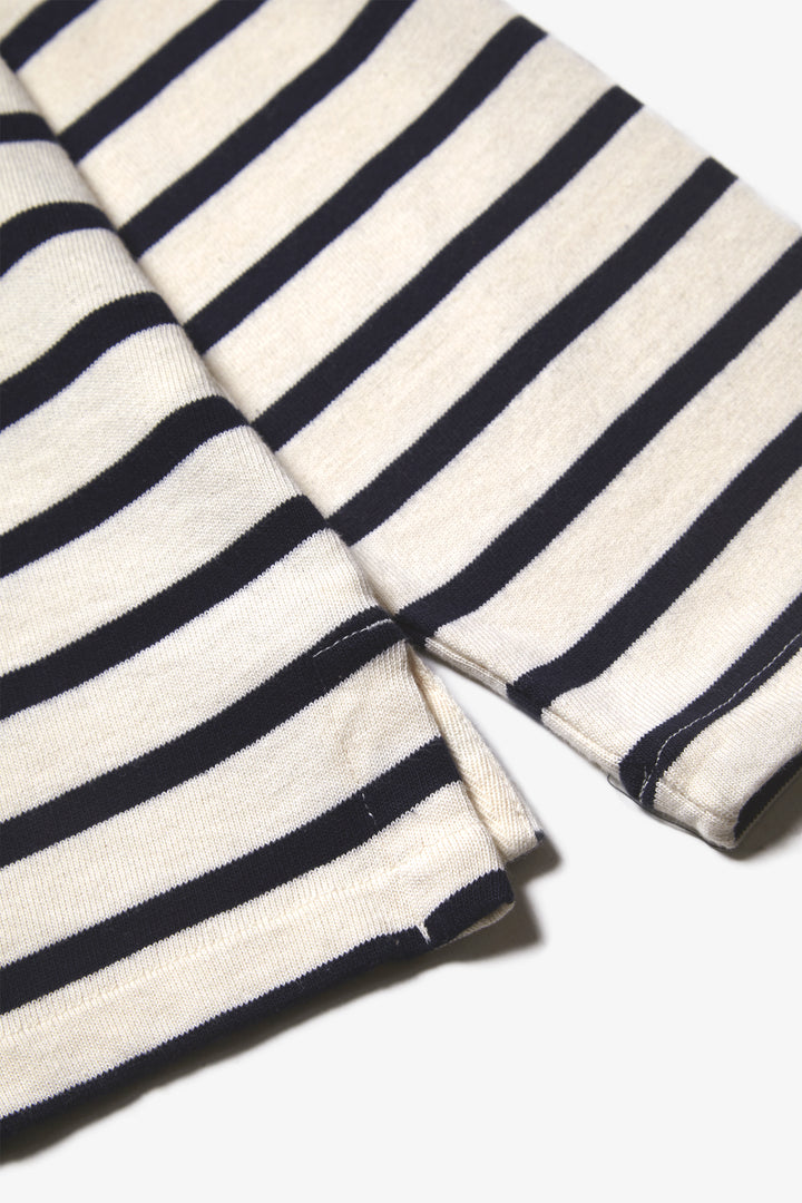 Outstanding & Co. - Boatneck Breton Stripe Top - Ivory