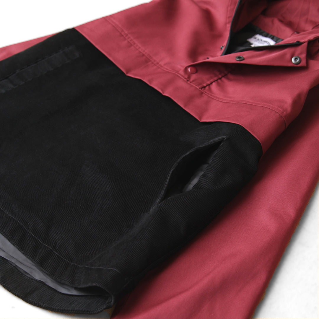 Blacksmith - Two Tone Corduroy/Canvas Pullover - Claret