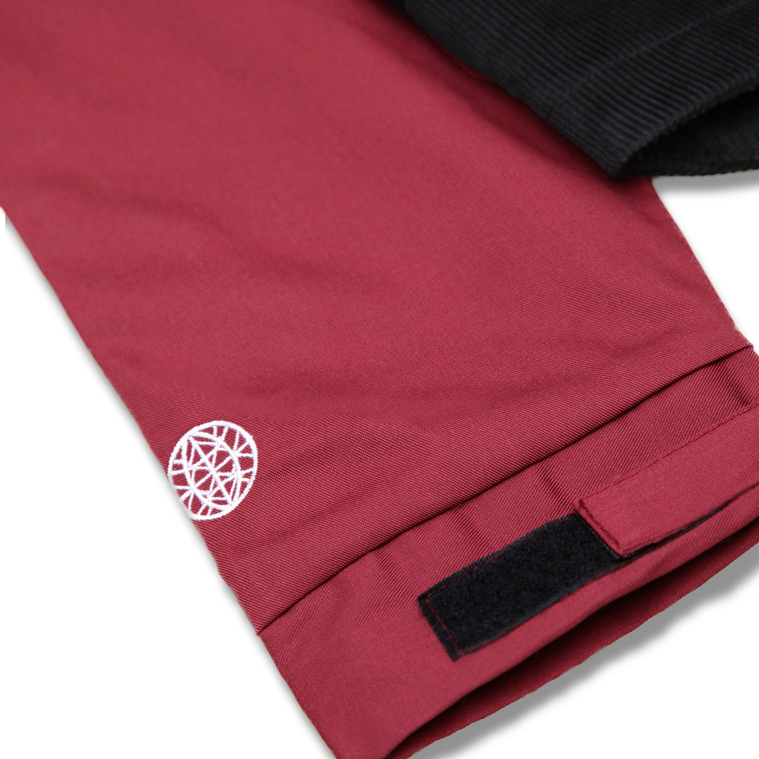 Blacksmith - Two Tone Corduroy/Canvas Pullover - Claret