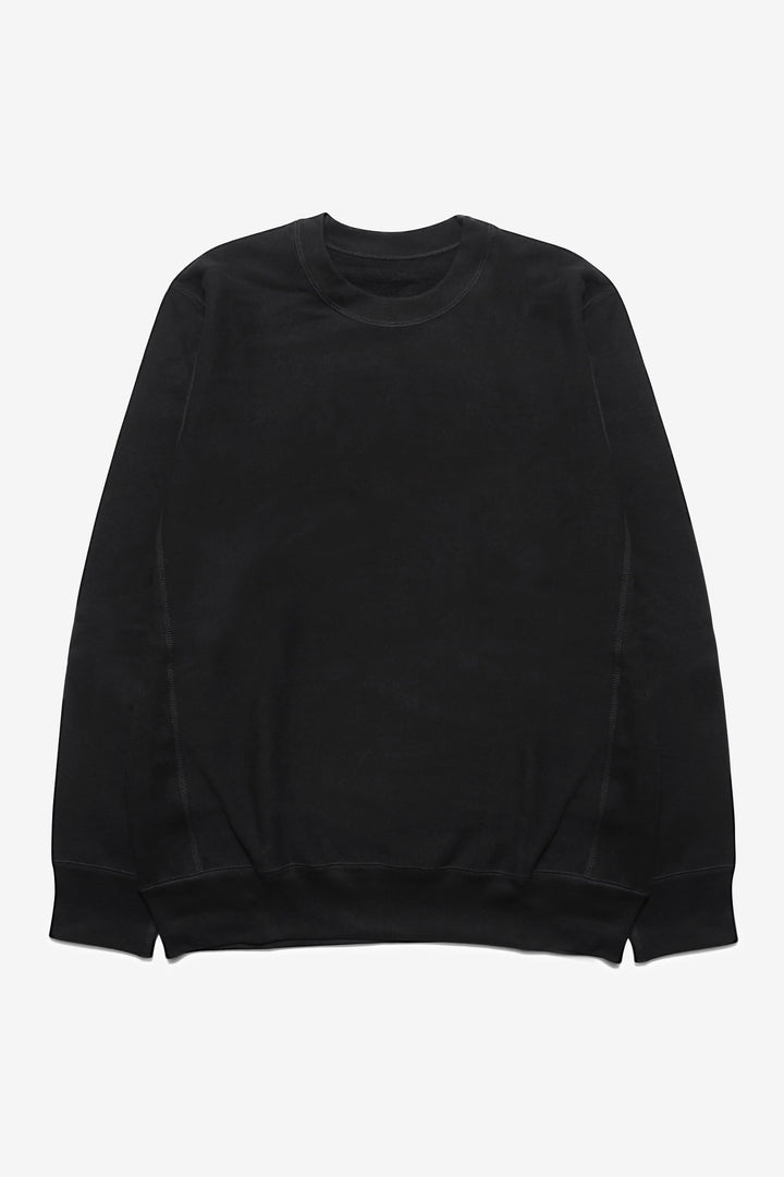 Blacksmith - Cross-Grain Staple Crewneck - Black