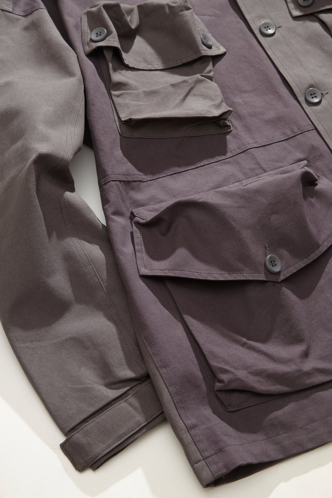 Blacksmith - Contrast Gunner Anorak - Plum/Graphite