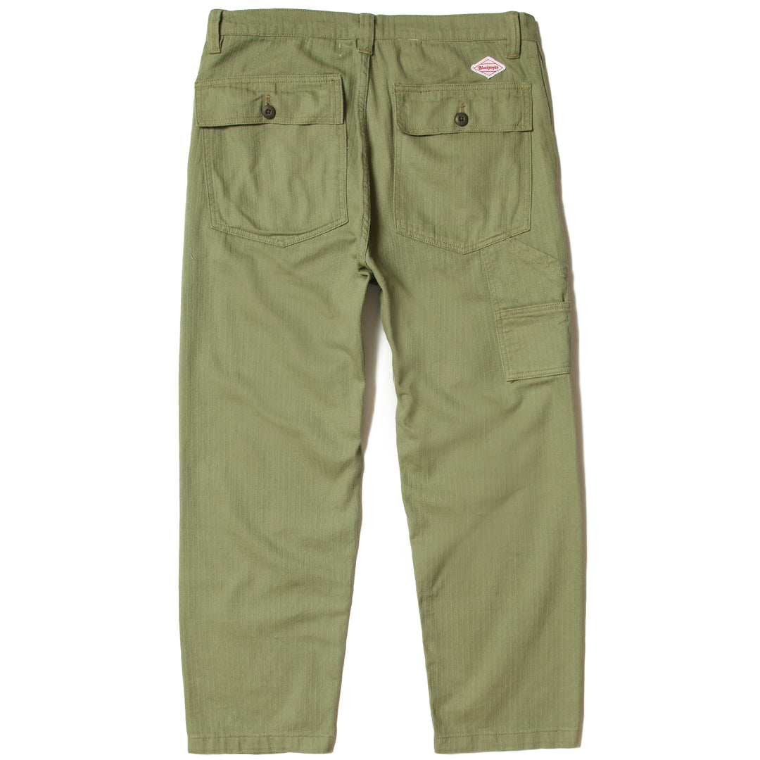 Blacksmith - Herringbone Easy Pants - Light Olive