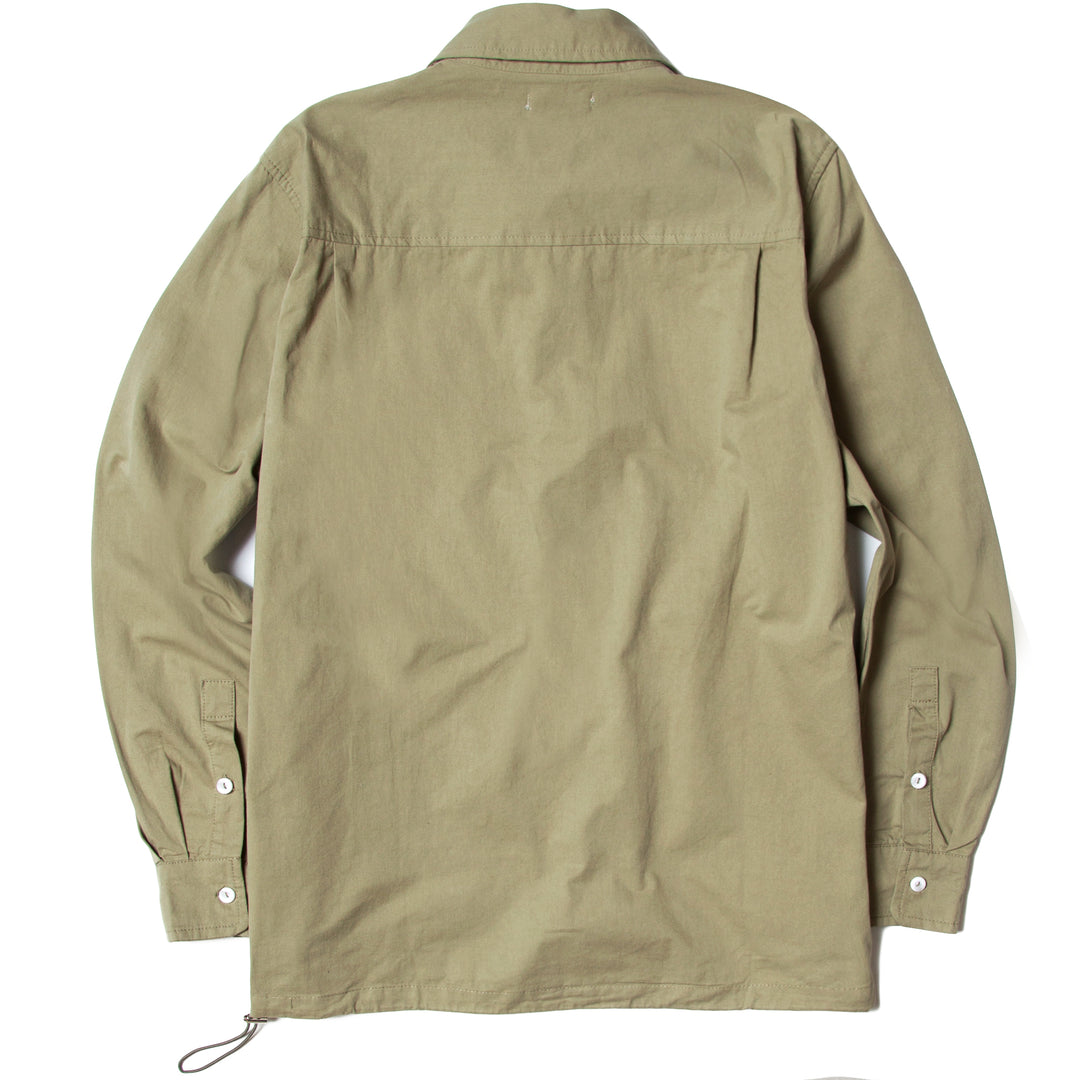 Blacksmith - Washed Popover Shirt - Olive